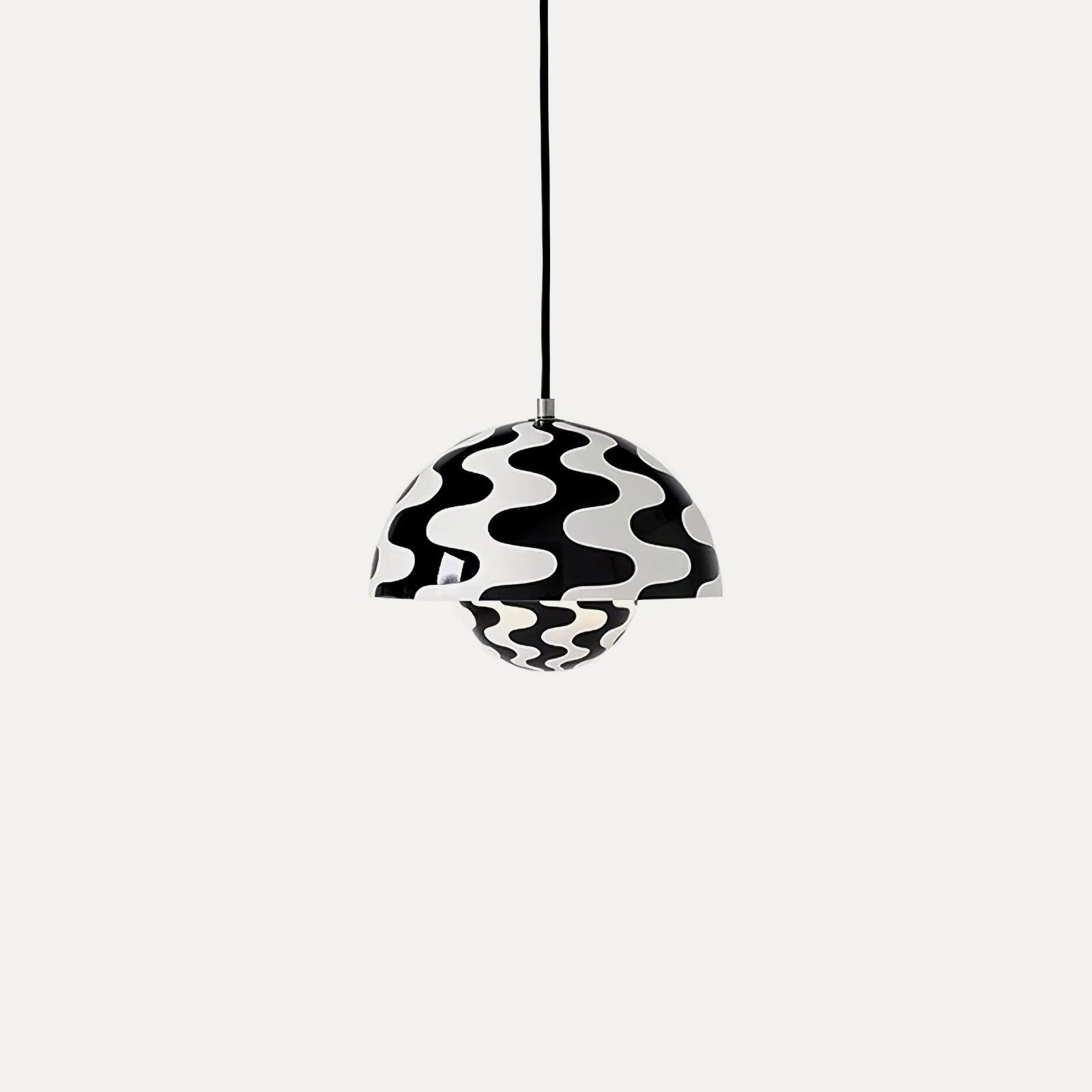 Flowerpot Pendant Light, Dual-Dome Aluminum Shade, Hardwired Ceiling Fixture