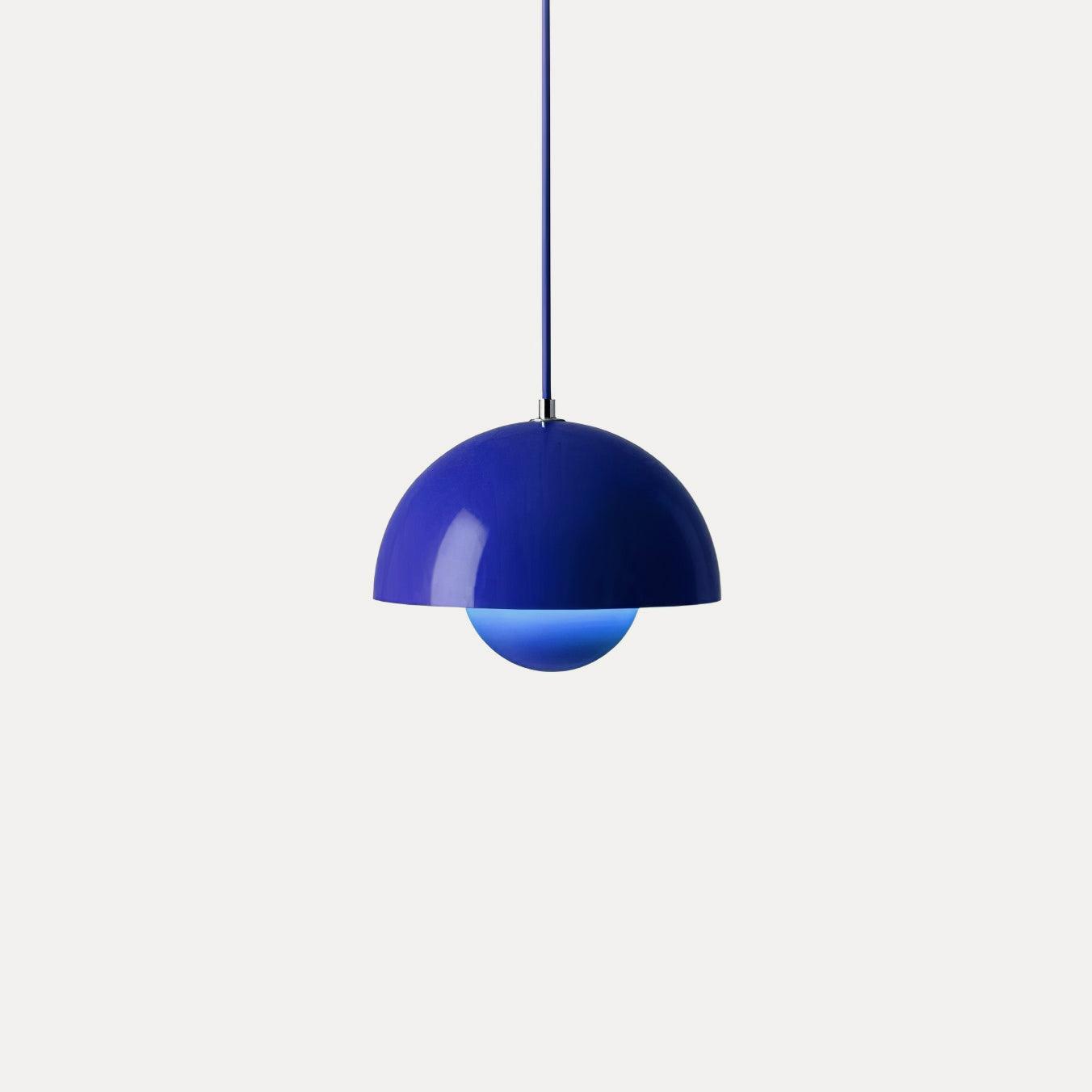 Flowerpot Pendant Light, Dual-Dome Aluminum Shade, Hardwired Ceiling Fixture