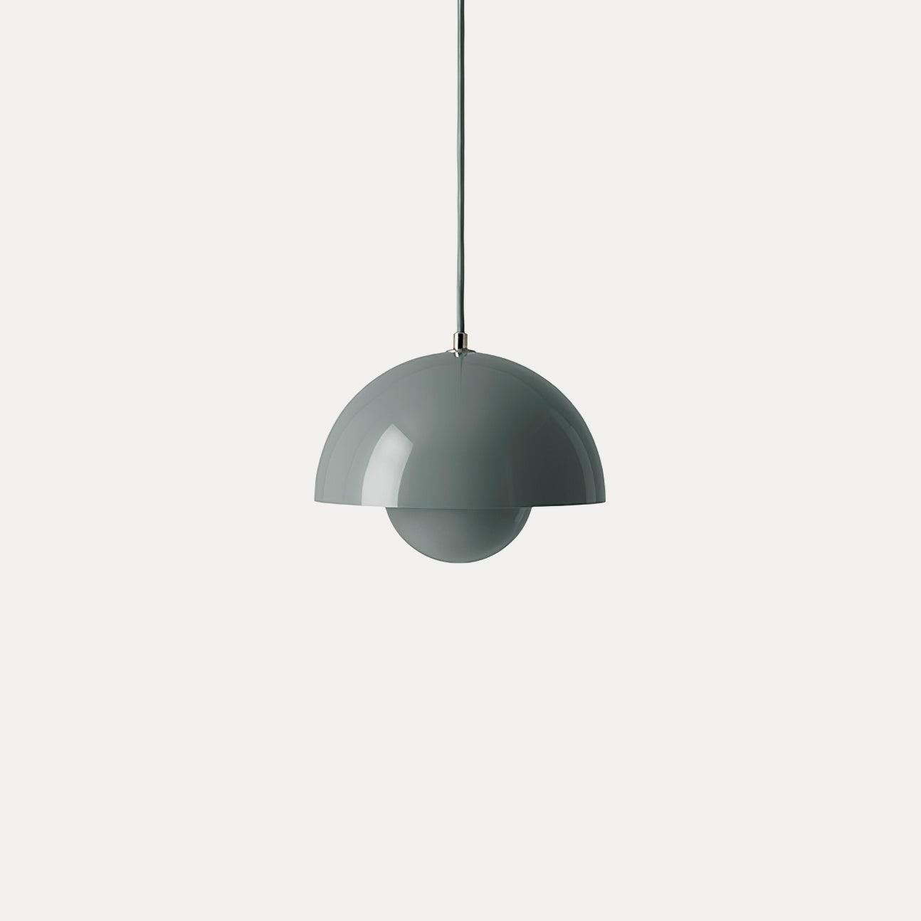 Flowerpot Pendant Light, Dual-Dome Aluminum Shade, Hardwired Ceiling Fixture