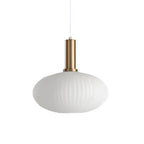 Luminária Suspensa, Design em Vidro Estriado, Estilo Vintage, Abajur de 12 Polegadas