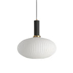 Luminária Suspensa, Design em Vidro Estriado, Estilo Vintage, Abajur de 12 Polegadas