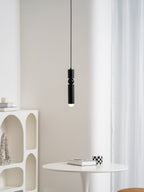 Pendant Light, Geometric Cylinder Cluster, E27, Black, Chrome or Gold