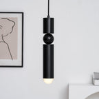 Pendant Light, Geometric Cylinder Cluster, E27, Black, Chrome or Gold