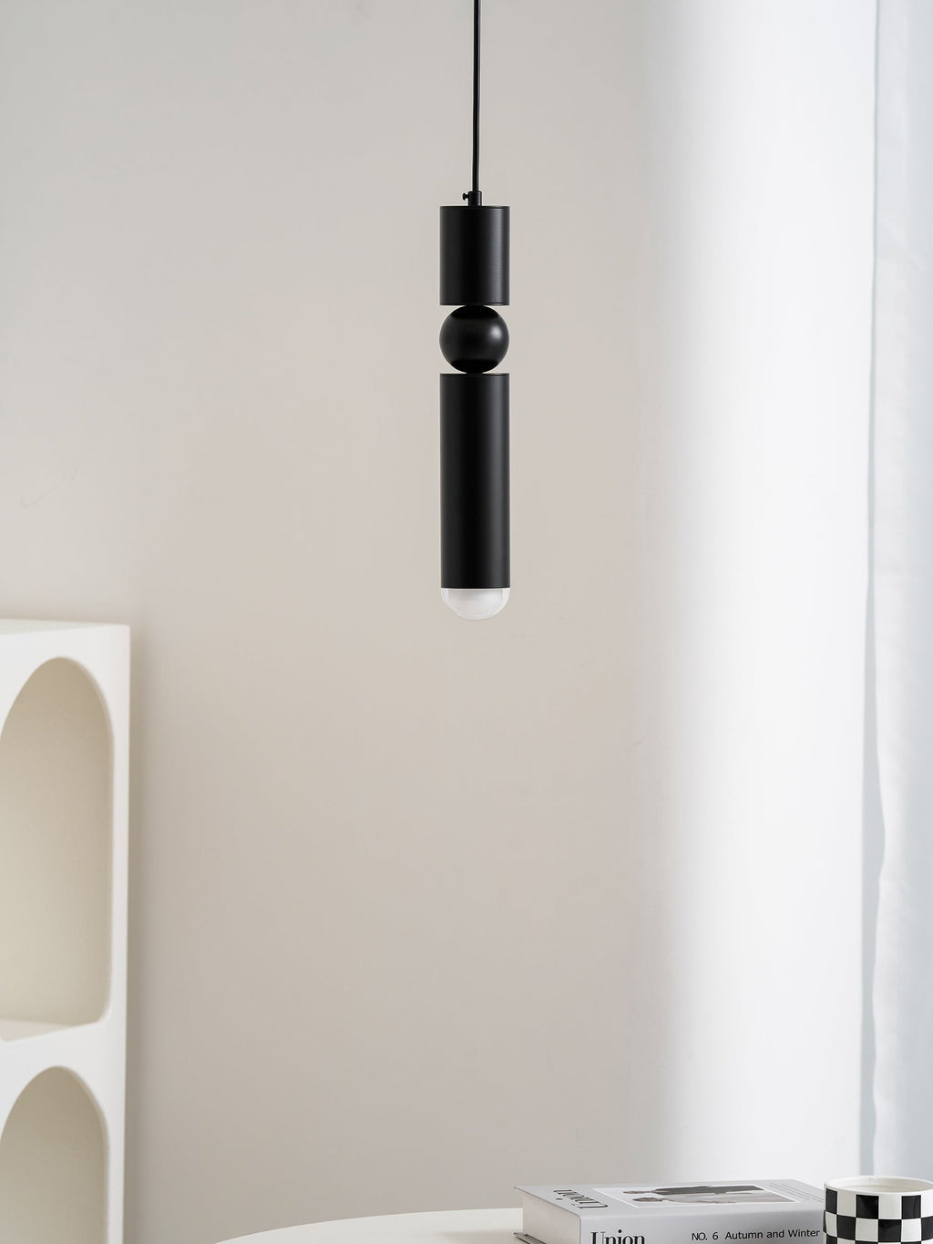Pendant Light, Geometric Cylinder Cluster, E27, Black, Chrome or Gold