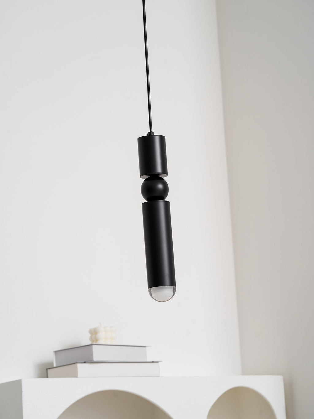 Pendant Light, Geometric Cylinder Cluster, E27, Black, Chrome or Gold