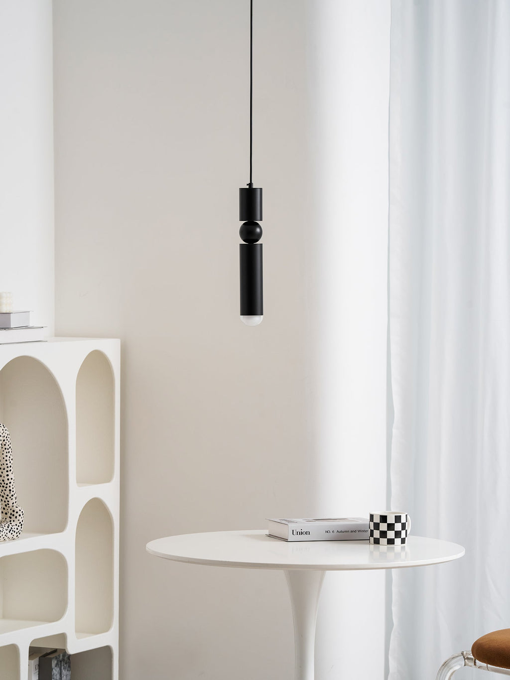 Pendant Light, Geometric Cylinder Cluster, E27, Black, Chrome or Gold