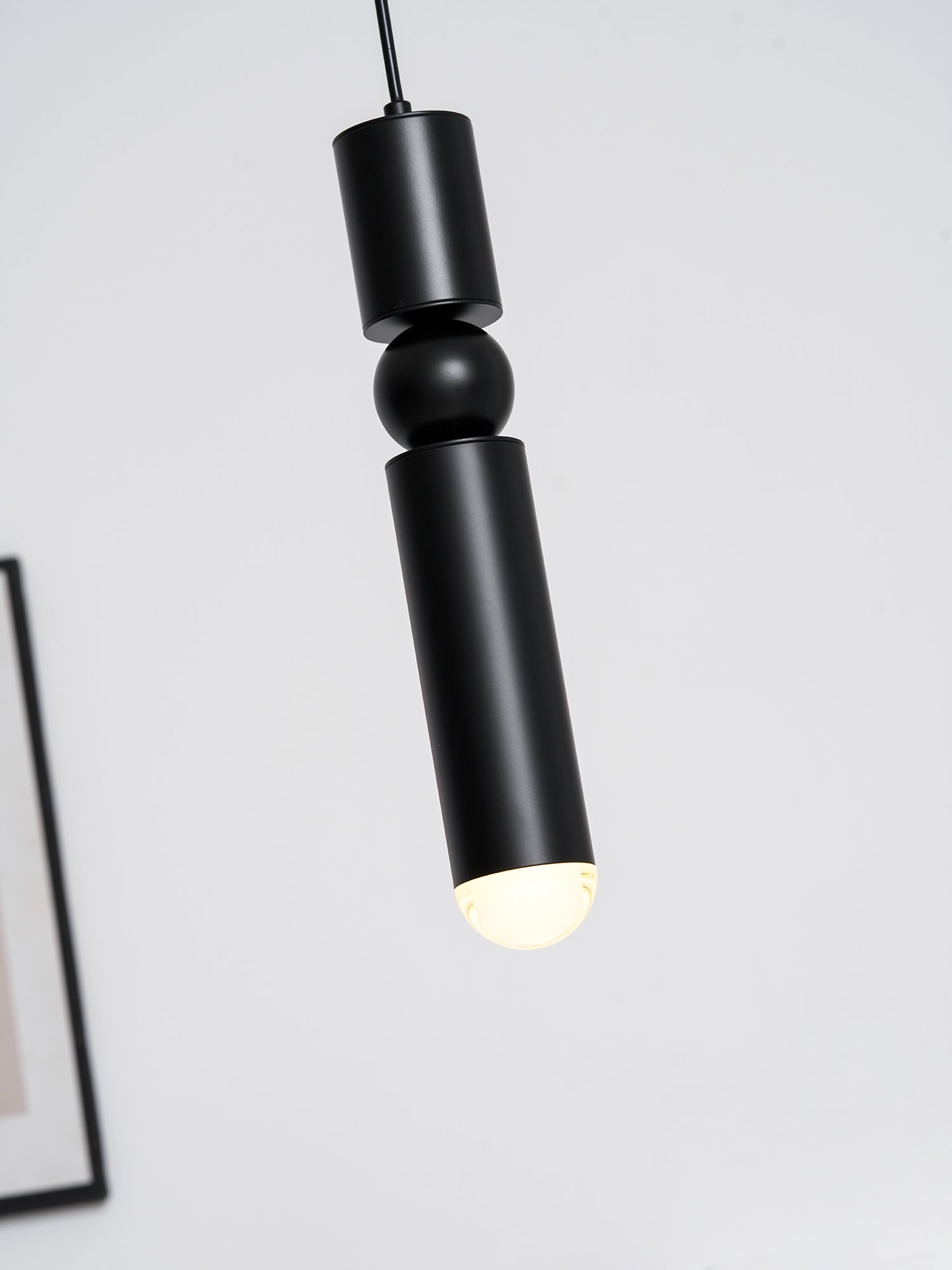 Pendant Light, Geometric Cylinder Cluster, E27, Black, Chrome or Gold