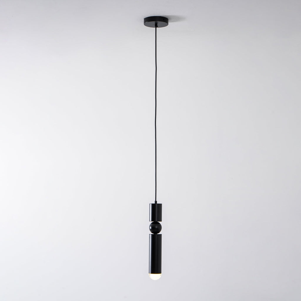 Pendant Light, Geometric Cylinder Cluster, E27, Black, Chrome or Gold