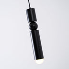 Pendant Light, Geometric Cylinder Cluster, E27, Black, Chrome or Gold