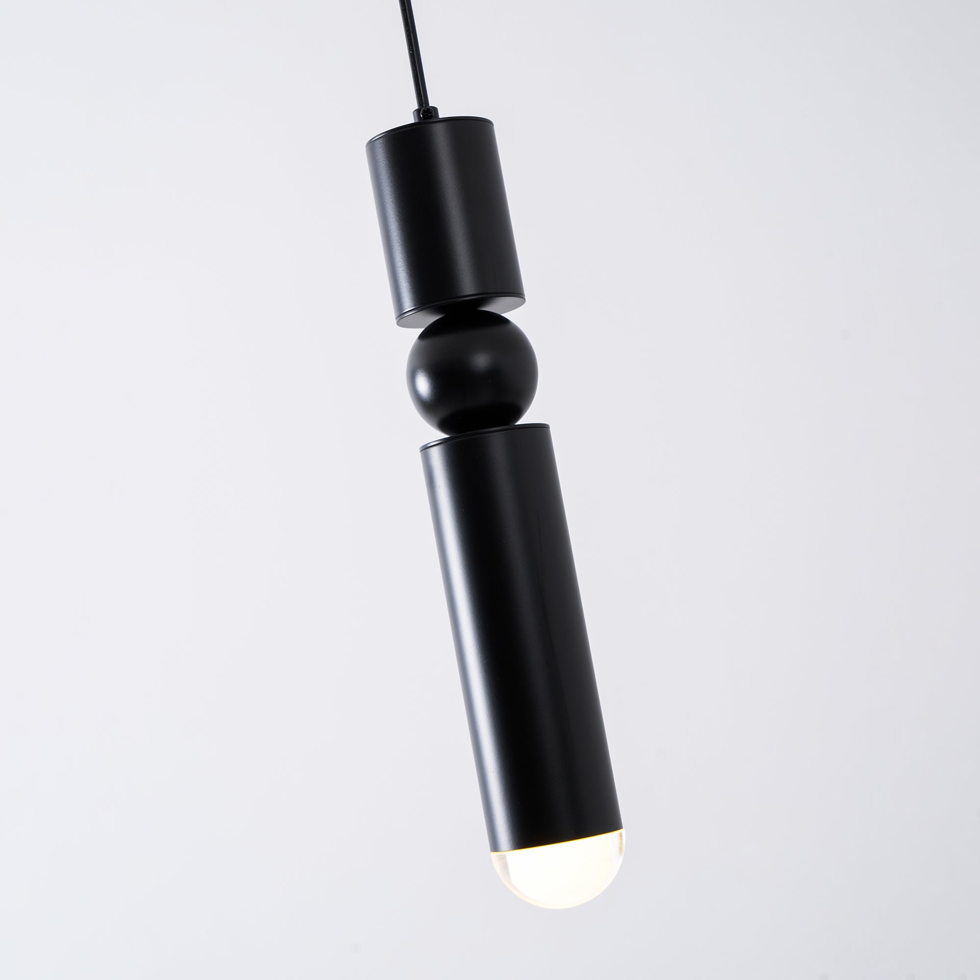 Pendant Light, Geometric Cylinder Cluster, E27, Black, Chrome or Gold