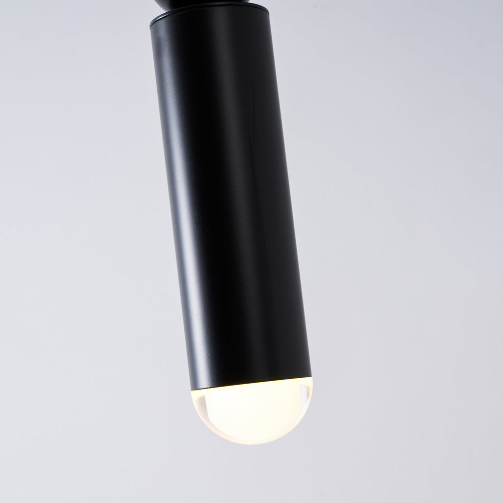 Pendant Light, Geometric Cylinder Cluster, E27, Black, Chrome or Gold