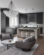 Pendant Light, Geometric Cylinder Cluster, E27, Black, Chrome or Gold