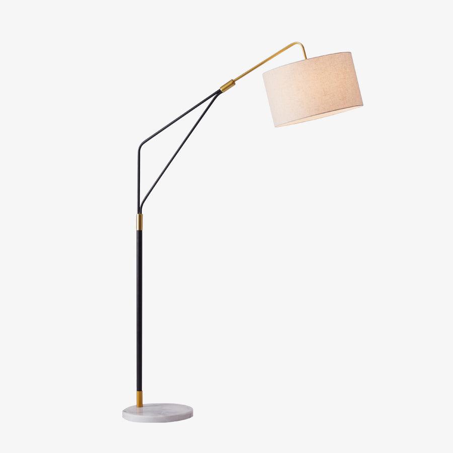 Clérachic black arc floor lamp on a plain white background, shown at a slightly smaller scale within the frame.