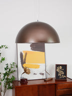 Pendant Light, Cast Plaster Hemisphere Diffuser, E27, 6 Finishes