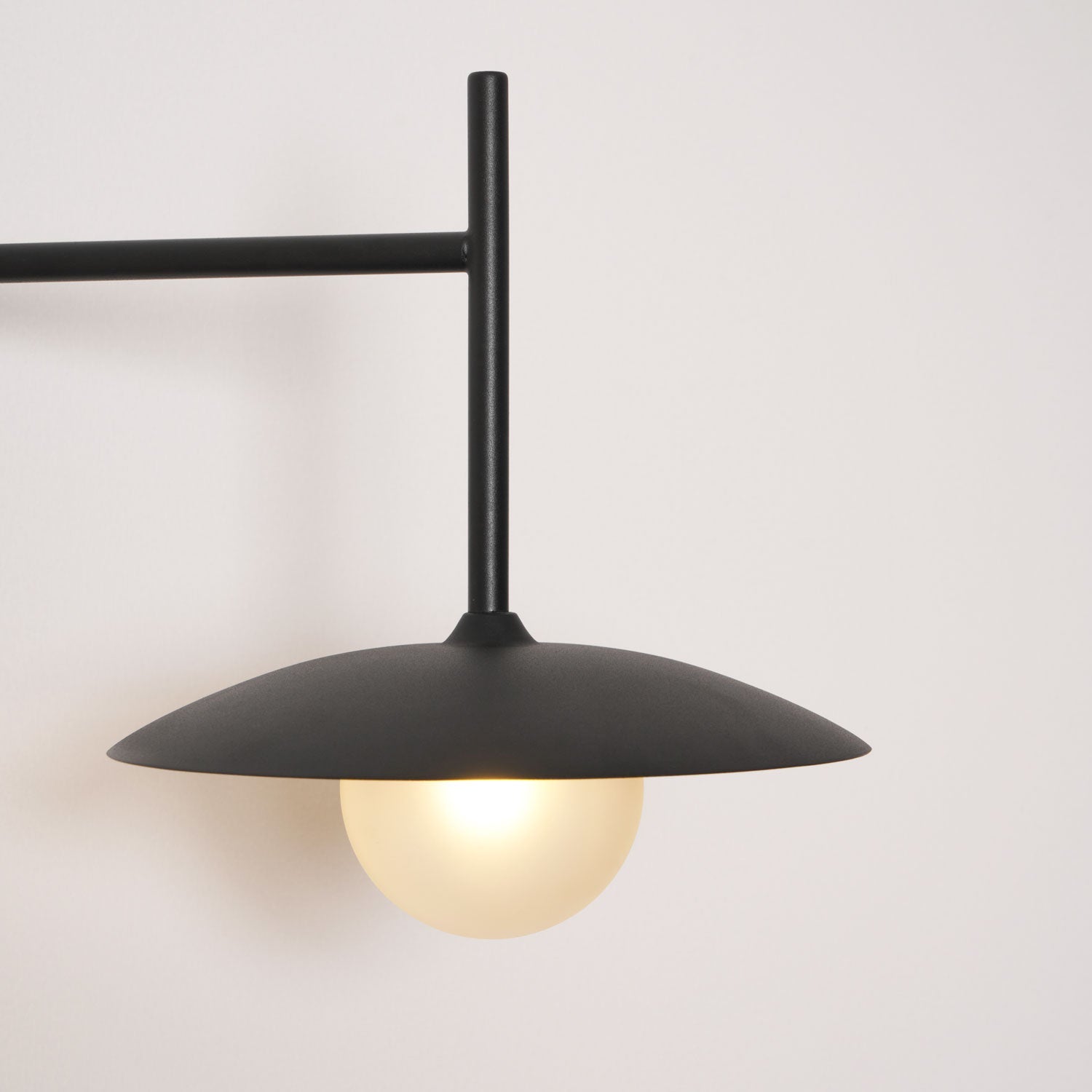 Swing Arm Wall Lamp, Frosted Glass Shade, G9, Plug-In, Gea
