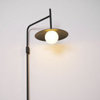 Swing Arm Wall Lamp, Frosted Glass Shade, G9, Plug-In, Gea