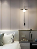 Swing Arm Wall Lamp, Frosted Glass Shade, G9, Plug-In, Gea