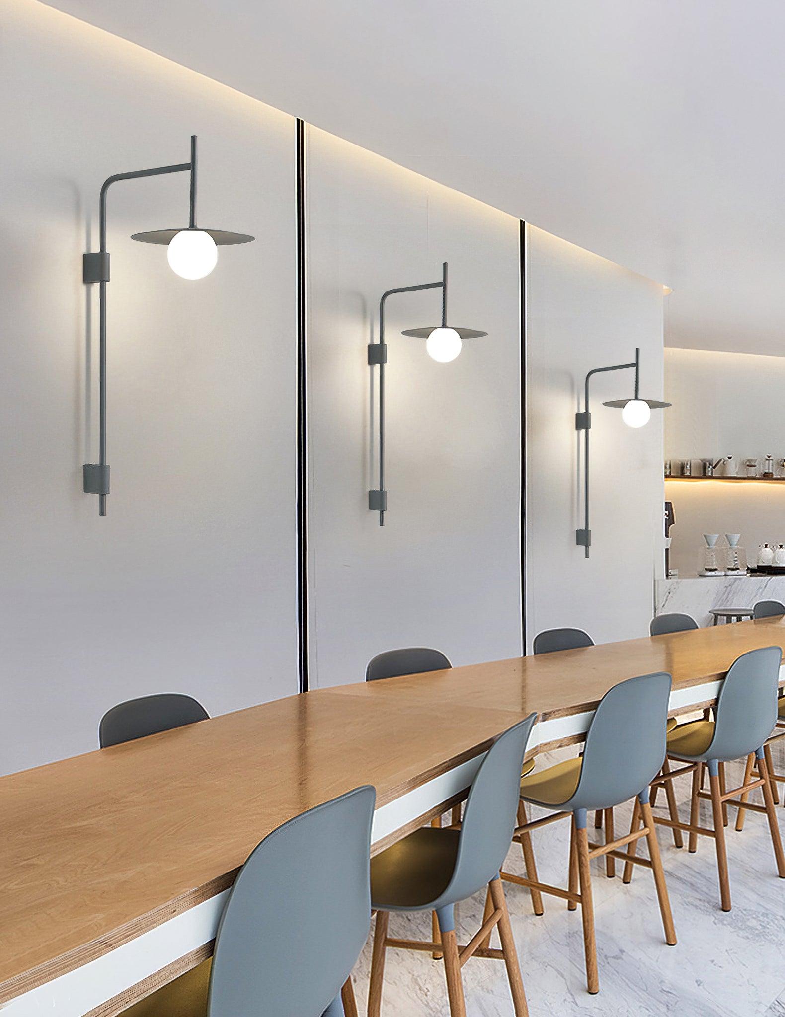 Swing Arm Wall Lamp, Frosted Glass Shade, G9, Plug-In, Gea
