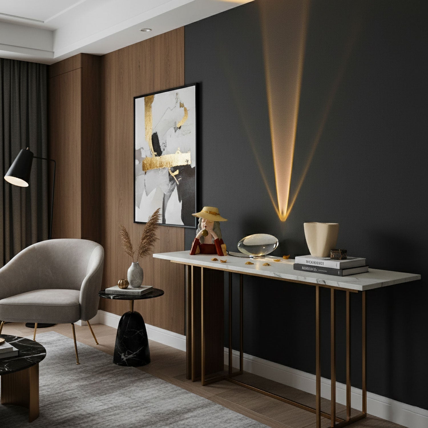 Crystal oval table lamp with warm glow in a quiet bedroom scene