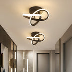 Overlappende geometrisk loftslampe, akryl diffusorer, gennemsigtigt skær