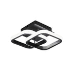 Overlappende geometrisk loftslampe, akryl diffusorer, gennemsigtigt skær