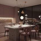 Geometrisk lysekrone, modulære glasskærme, E14-fatning, guld eller sort