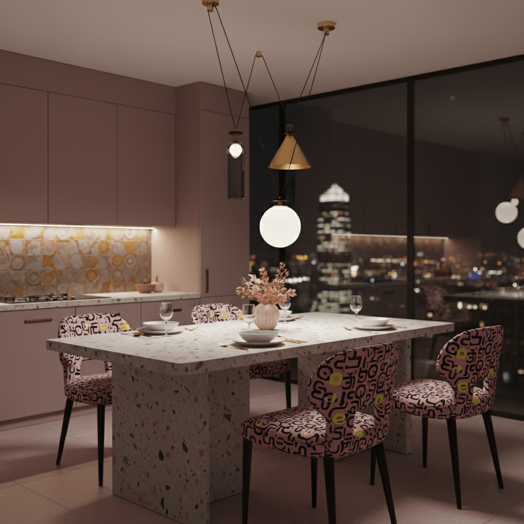 Geometrisk lysekrone, modulære glasskærme, E14-fatning, guld eller sort