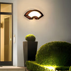 Lampe murale extérieure Quest noire et or, aluminium poli, design IP65  