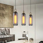 Pendant Light, Copper-Plated Glass Shade, E26/E27, Hardwired