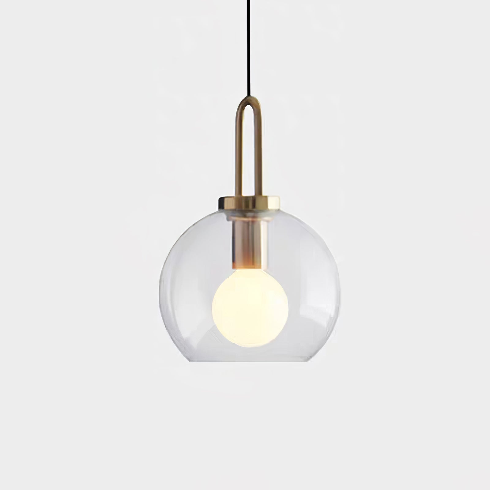 Pendant Light, Copper-Plated Glass Shade, E26/E27, Hardwired