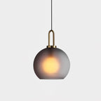 Pendant Light, Copper-Plated Glass Shade, E26/E27, Hardwired