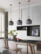 Pendant Light, Copper-Plated Glass Shade, E26/E27, Hardwired