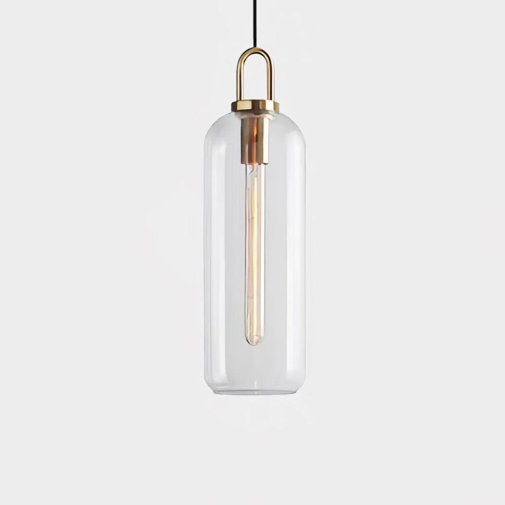 Pendant Light, Copper-Plated Glass Shade, E26/E27, Hardwired