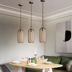 Pendant Light, Copper-Plated Glass Shade, E26/E27, Hardwired