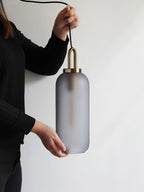 Pendant Light, Copper-Plated Glass Shade, E26/E27, Hardwired