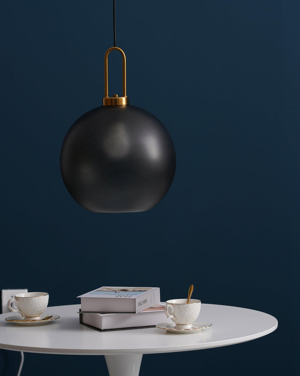 Pendant Light, Copper-Plated Glass Shade, E26/E27, Hardwired