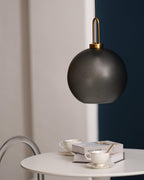 Pendant Light, Copper-Plated Glass Shade, E26/E27, Hardwired
