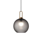 Pendant Light, Copper-Plated Glass Shade, E26/E27, Hardwired
