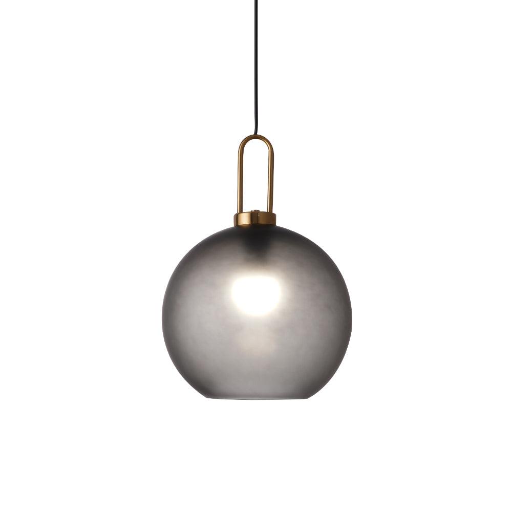 Pendant Light, Copper-Plated Glass Shade, E26/E27, Hardwired