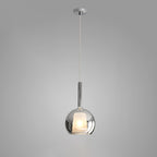 Glo Pendellampe, Tonet Blæst Glasglobus, G4 LED, Dæmpbar