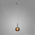 Glo Pendellampe, Tonet Blæst Glasglobus, G4 LED, Dæmpbar