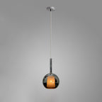 Glo Pendellampe, Tonet Blæst Glasglobus, G4 LED, Dæmpbar