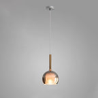 Glo Pendellampe, Tonet Blæst Glasglobus, G4 LED, Dæmpbar