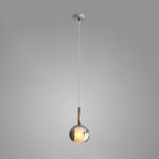 Glo Pendellampe, Tonet Blæst Glasglobus, G4 LED, Dæmpbar