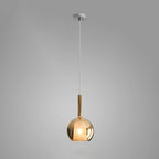Glo Pendellampe, Tonet Blæst Glasglobus, G4 LED, Dæmpbar