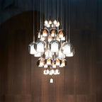 Glo Pendellampe, Tonet Blæst Glasglobus, G4 LED, Dæmpbar