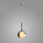Glo Pendellampe, Tonet Blæst Glasglobus, G4 LED, Dæmpbar