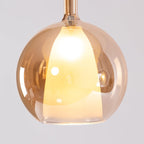 Glo Pendellampe, Tonet Blæst Glasglobus, G4 LED, Dæmpbar