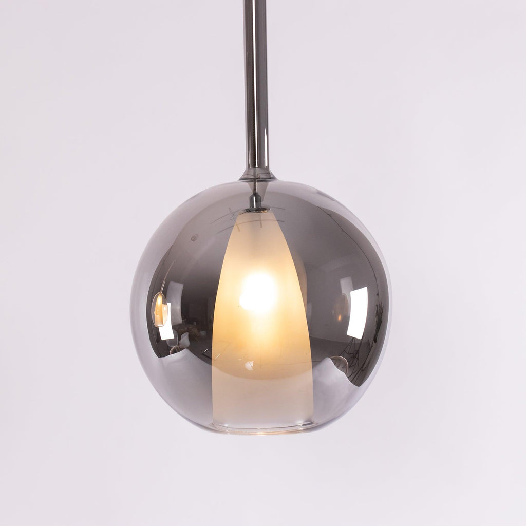 Glo Pendellampe, Tonet Blæst Glasglobus, G4 LED, Dæmpbar