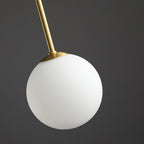 Pendant Light, Gran Finale 6-Head Glass Suspension, G9, Hardwired